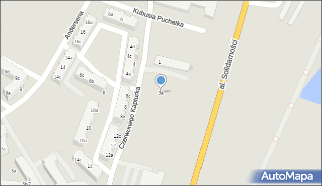 Tczew, Czerwonego Kapturka, 3a, mapa Tczew