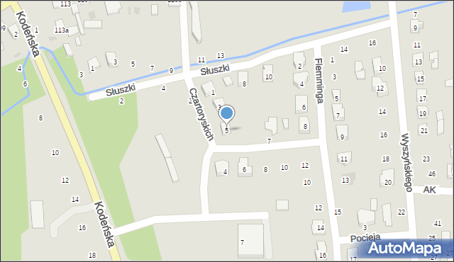 Terespol, Czartoryskich Izabelli i Adama, 5, mapa Terespol