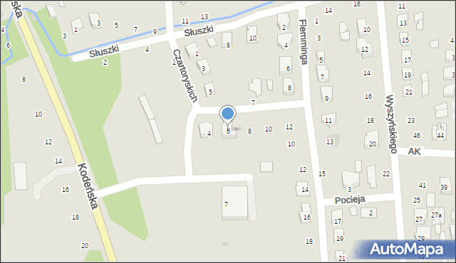 Terespol, Czartoryskich Izabelli i Adama, 6, mapa Terespol