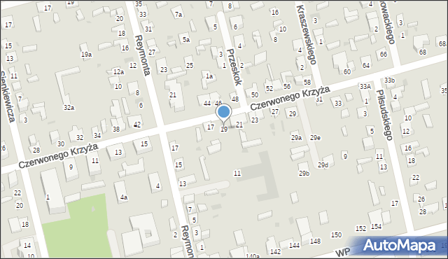 Terespol, Czerwonego Krzyża, 19, mapa Terespol