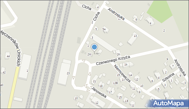 Terespol, Czerwonego Krzyża, 2l, mapa Terespol