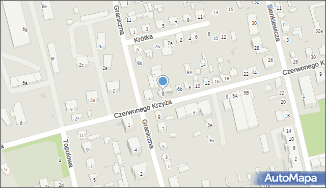 Terespol, Czerwonego Krzyża, 6, mapa Terespol