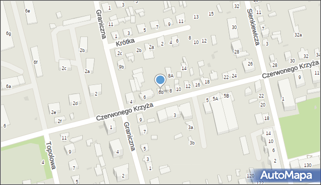 Terespol, Czerwonego Krzyża, 6b, mapa Terespol