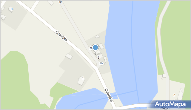 Tleń, Czerska, 2a, mapa Tleń