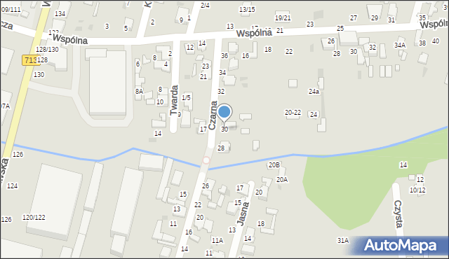 Tomaszów Mazowiecki, Czarna, 30, mapa Tomaszów Mazowiecki