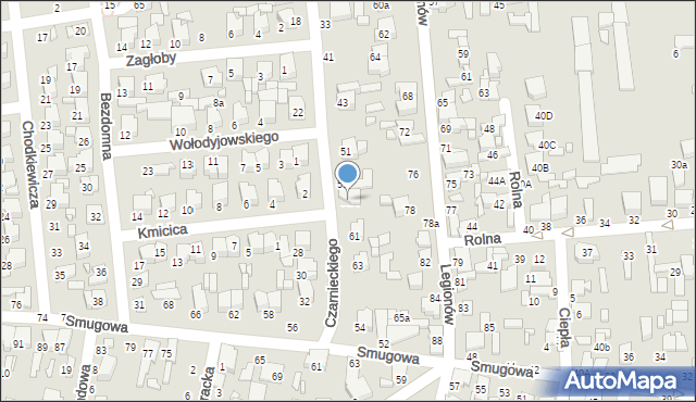 Tomaszów Mazowiecki, Czarnieckiego Stefana, hetm., 53A, mapa Tomaszów Mazowiecki