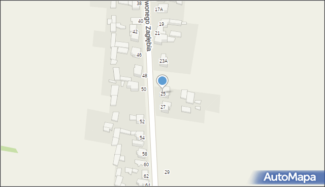 Toporowice, Czerwonego Zagłębia, 25, mapa Toporowice