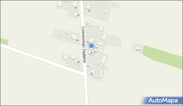 Toporowice, Czerwonego Zagłębia, 41, mapa Toporowice