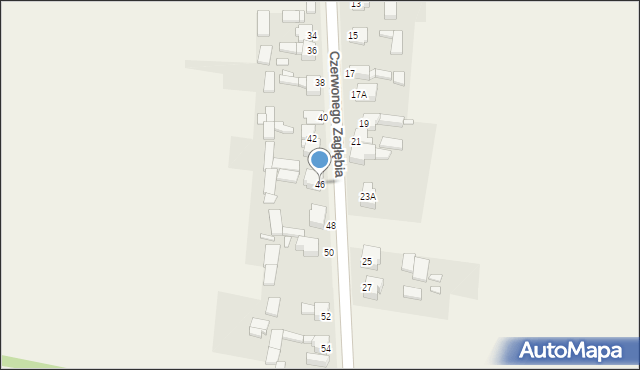 Toporowice, Czerwonego Zagłębia, 46, mapa Toporowice