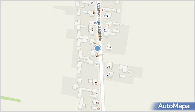 Toporowice, Czerwonego Zagłębia, 48, mapa Toporowice