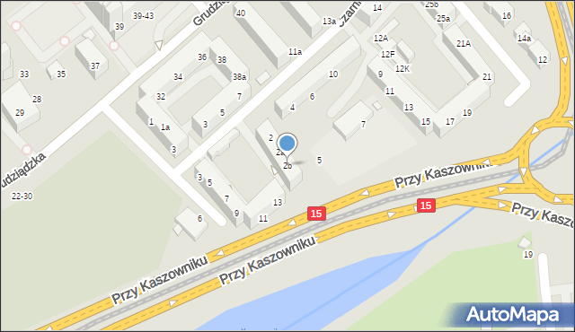 Toruń, Czarnieckiego Stefana, hetm., 2b, mapa Torunia