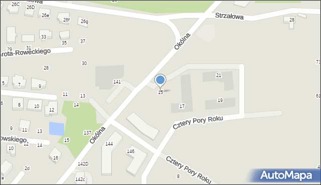 Toruń, Cztery Pory Roku, 15, mapa Torunia