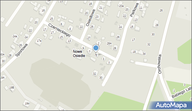 Trzemeszno, Czarnieckiego Stefana, hetm., 5, mapa Trzemeszno
