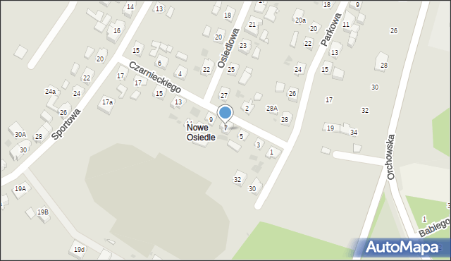 Trzemeszno, Czarnieckiego Stefana, hetm., 7, mapa Trzemeszno