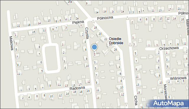 Turek, Czysta, 1, mapa Turka