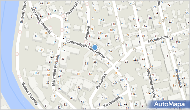 Ustka, Czerwonych Kosynierów, 2, mapa Ustka