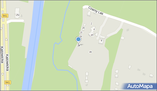 Ustroń, Czarny Las, 2e, mapa Ustroń