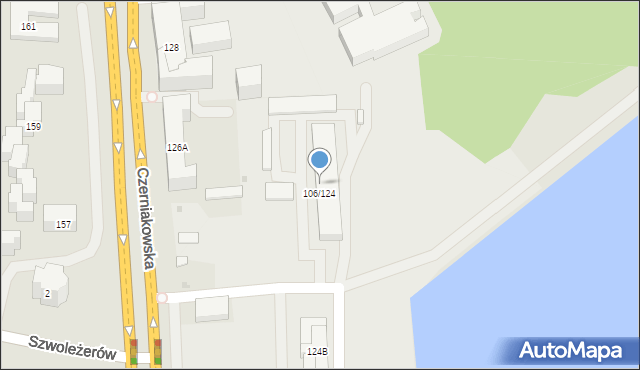 Warszawa, Czerniakowska, 124, mapa Warszawy