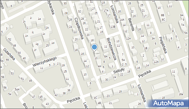 Warszawa, Cząstkowska, 12, mapa Warszawy