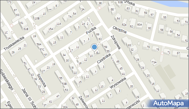 Warszawa, Cześnika, 4/10, mapa Warszawy