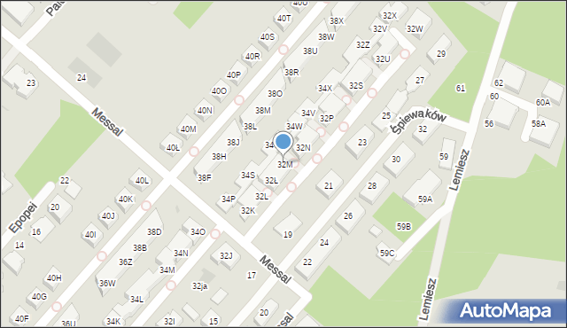 Warszawa, Czołowa, 32M, mapa Warszawy