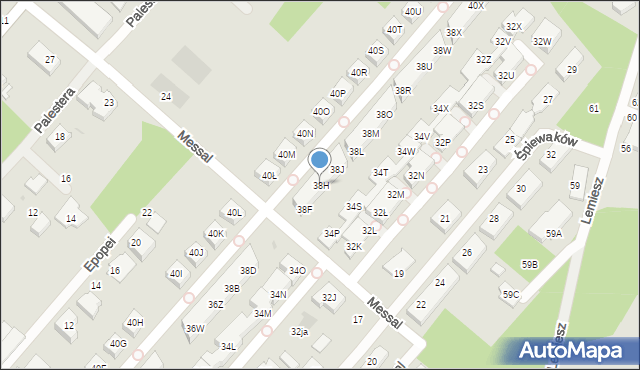 Warszawa, Czołowa, 38H, mapa Warszawy