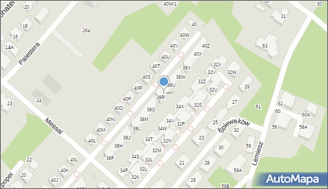 Warszawa, Czołowa, 38S, mapa Warszawy