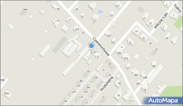 Warszawa, Czeremchowa, 11, mapa Warszawy