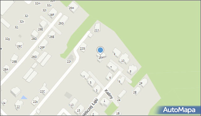 Warszawa, Czeremchowa, 20Y, mapa Warszawy