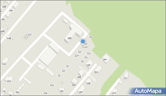 Warszawa, Czeremchowa, 32p, mapa Warszawy