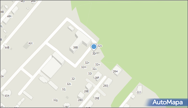 Warszawa, Czeremchowa, 32r, mapa Warszawy