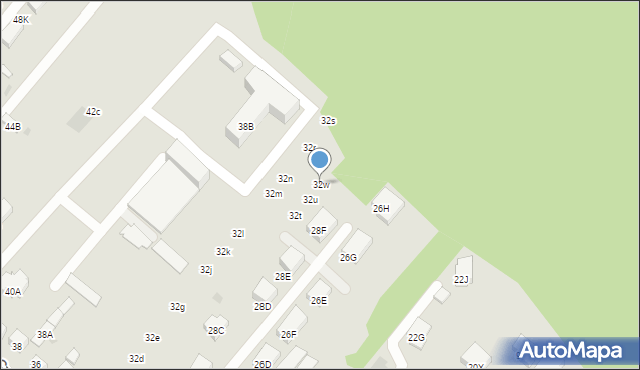 Warszawa, Czeremchowa, 32w, mapa Warszawy