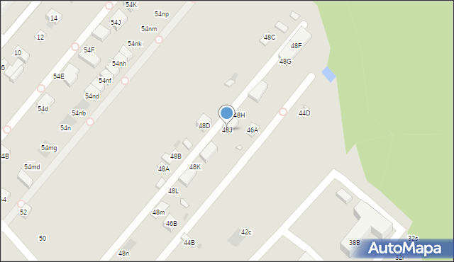 Warszawa, Czeremchowa, 48J, mapa Warszawy