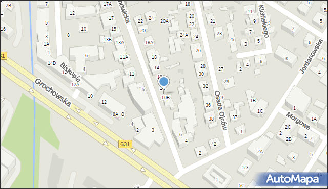 Warszawa, Czechowicka, 10A, mapa Warszawy