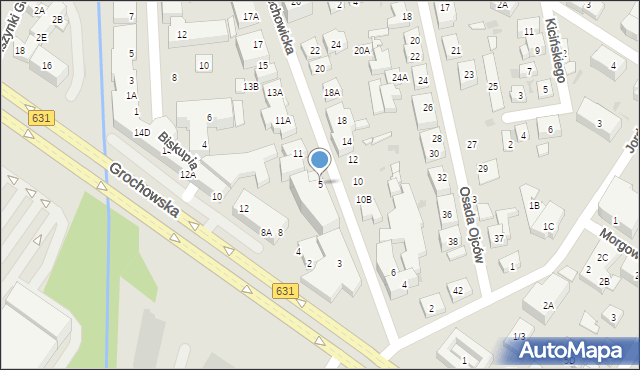 Warszawa, Czechowicka, 5, mapa Warszawy