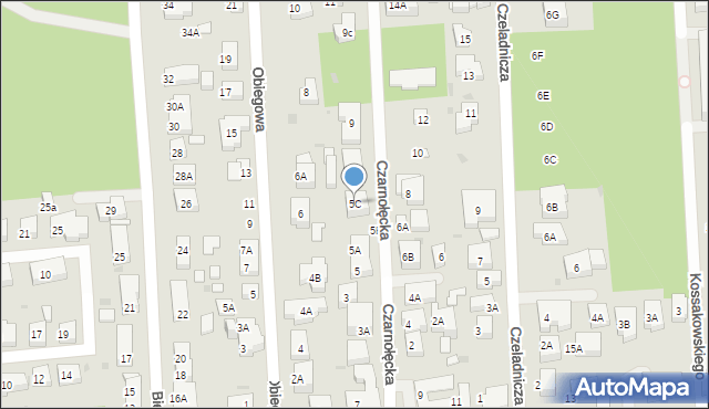 Warszawa, Czarnołęcka, 5C, mapa Warszawy