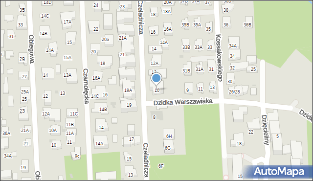 Warszawa, Czeladnicza, 10, mapa Warszawy