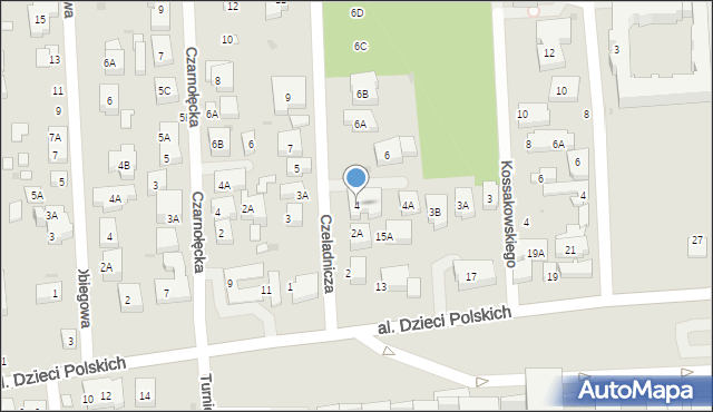 Warszawa, Czeladnicza, 4, mapa Warszawy