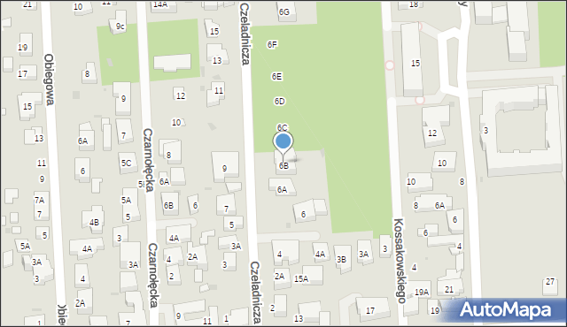 Warszawa, Czeladnicza, 6B, mapa Warszawy