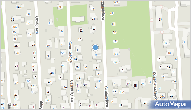 Warszawa, Czeladnicza, 9, mapa Warszawy