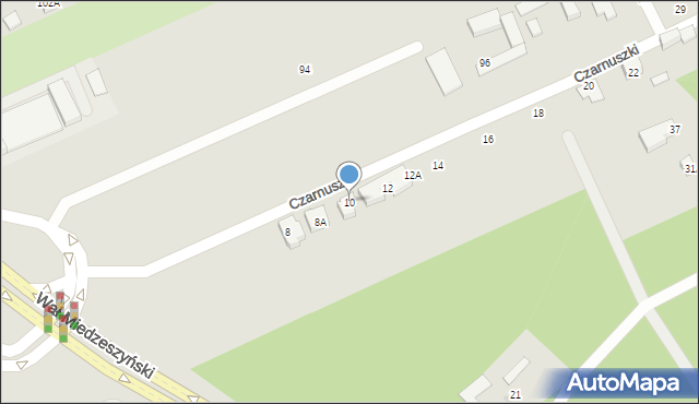 Warszawa, Czarnuszki, 10, mapa Warszawy