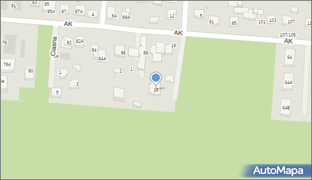 Warszawa, Czarnieckiego Stefana, hetm., 18, mapa Warszawy