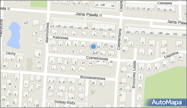 Warszawa, Czereśniowa, 9, mapa Warszawy