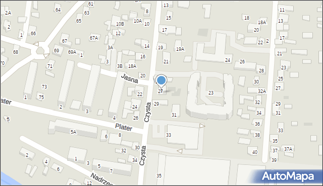 Wasilków, Czysta, 27A, mapa Wasilków