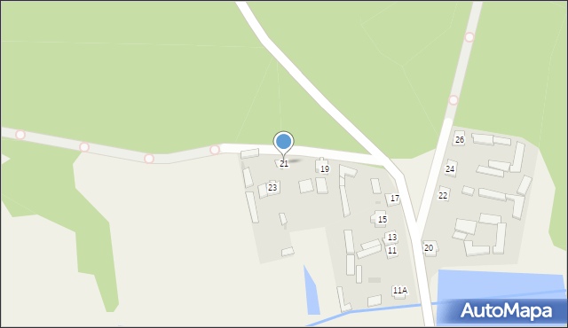 Wąsosz, Czermińska, 21, mapa Wąsosz