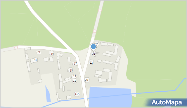 Wąsosz, Czermińska, 24, mapa Wąsosz