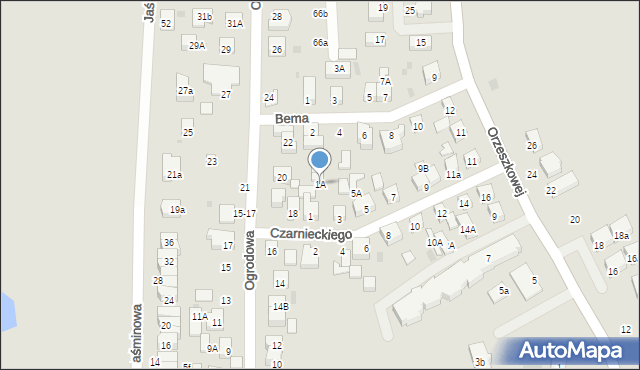 Wejherowo, Czarnieckiego Stefana, hetm., 1A, mapa Wejherowo