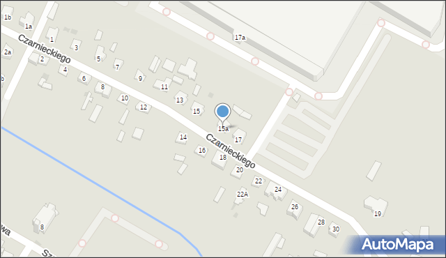 Wielbark, Czarnieckiego Stefana, hetm., 15a, mapa Wielbark