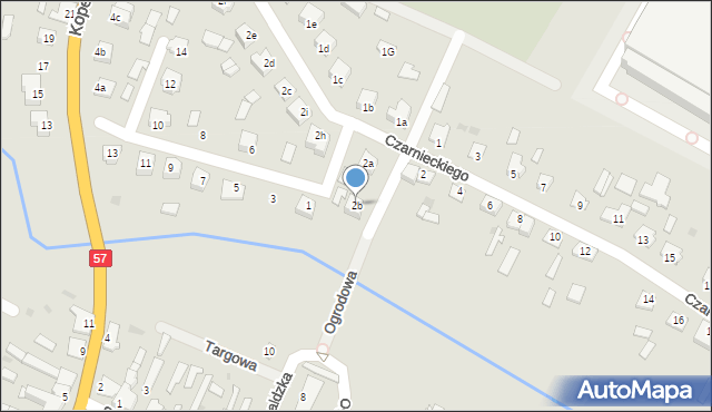 Wielbark, Czarnieckiego Stefana, hetm., 2b, mapa Wielbark