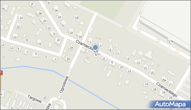 Wielbark, Czarnieckiego Stefana, hetm., 4, mapa Wielbark
